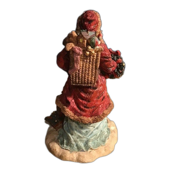 Vintage JC Penney Christmas Santa Claus Figurine Polyresin 5" Toys Sled - Picture 3 of 5